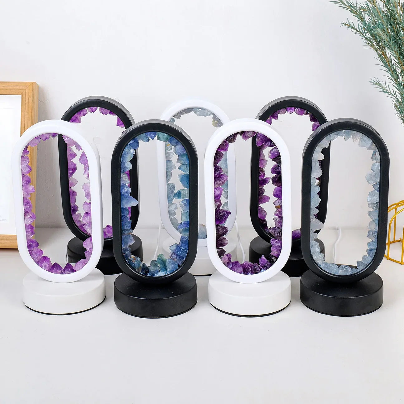 Natural Amethyst Lamp | Unique Handmade Crystal Décor with Soft Ambient Light | Tranquil Illumination for Relaxation 9