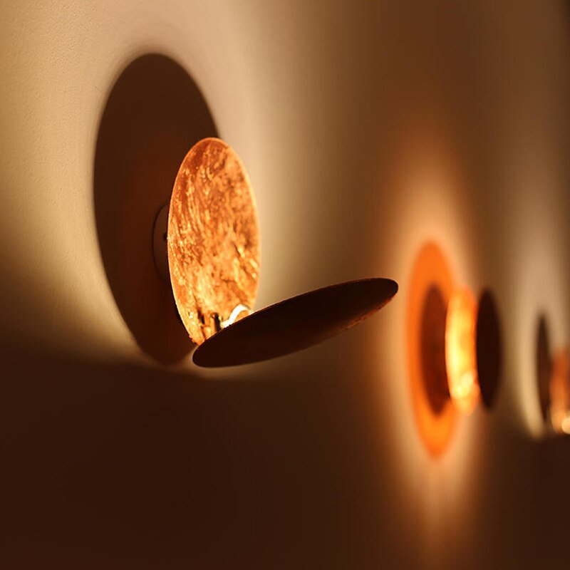 Elegant Home Decor | Modern Wall Light with Unique Rotating Discs | Warm LED Glow for Ambiance 3