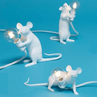 Whimsical Mouse Table Lamp | Unique Resin Design with LED Light | Playful Decor for Cozy Spaces 9
