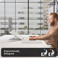 Adjustable Laptop Stand for Desk with Ergonomic Design & Foldable Feature for Comfort and Cooling