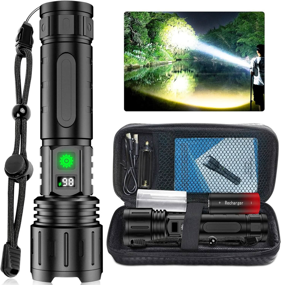 UltraBeam | Brightest Rechargeable Flashlight with 100,000 Lumens | Durable & Waterproof for Outdoor Adventures 1