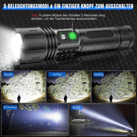 UltraBeam | Brightest Rechargeable Flashlight with 100,000 Lumens | Durable & Waterproof for Outdoor Adventures 4