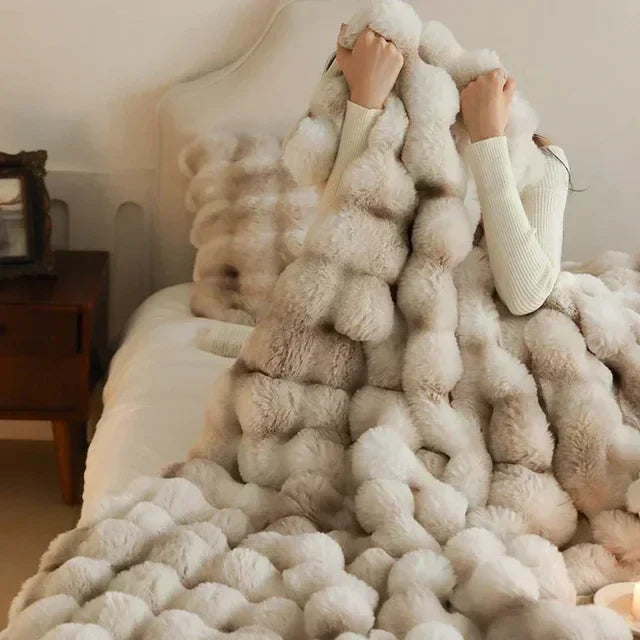 Vellura | Faux Fur Throw Blanket with Anti-Pilling Technology | Ultra Soft & Stylish for Home Comfort 1
