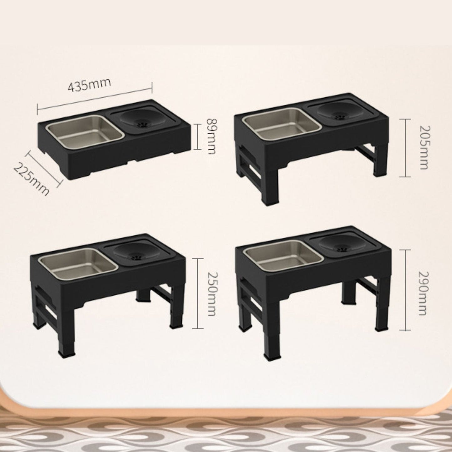 Verstelbare Dierenvoerbak Voor Honden & Katten - Gezond Eten 3