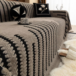 Vintage Charm | Plush Sofa Cover with Decorative Tufts | Versatile Protection for Your Living Room 1