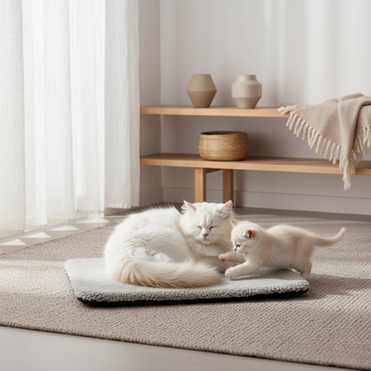 Zelfverwarmend Kattenbed met Anti-Slip Bodem – Wasbaar en Duurzaam Design 1