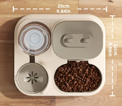 FeedFlow™ Voerbak & Waterdispenser – Altijd Vers Water