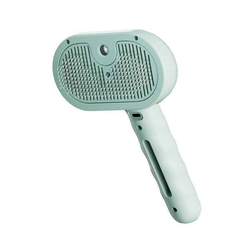 SteamPaw groene stoomborstel voor honden en katten met massage functie