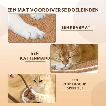 MatGuard™ Katten Krabmat Katoen – Beschermt Je Meubels
