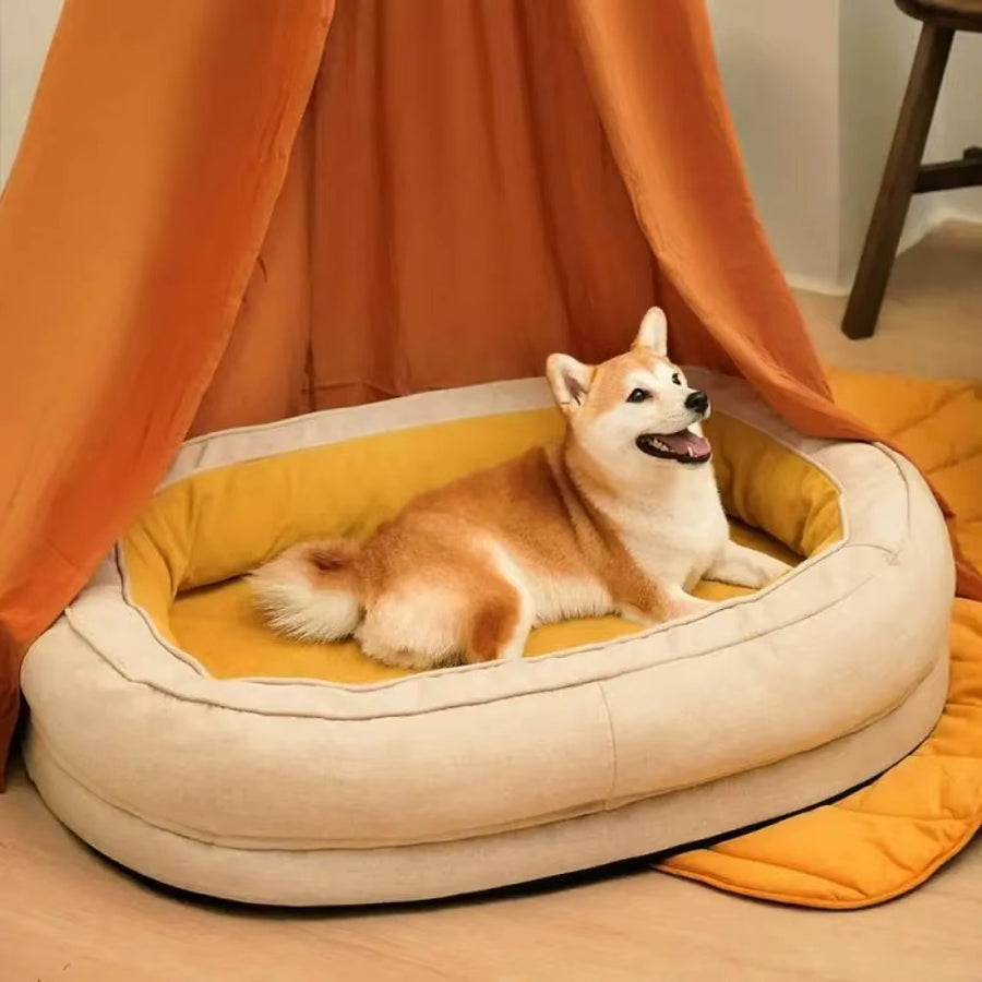Comfort Haven | Orthopedic Donut Dog Bed with Waterproof Cover | Cozy Retreat for All Breeds 1