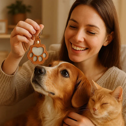 AmiciPaw™ Gedenk Sleutelhanger – Opslag voor Dierenhaar & Snorharen – Uniek Cadeau voor Honden & Katten Baasjes